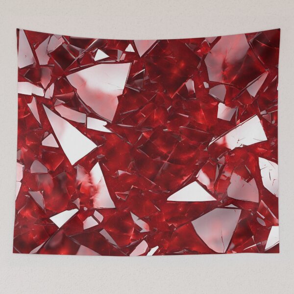 Artikelvorschau, Rotes zerbrochenes Glas entworfen und verkauft von PastelDreamz.
