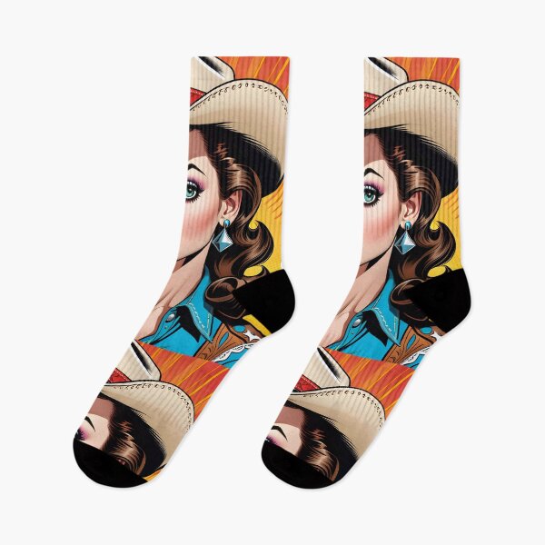 Item preview, Classic Vintage Comic Style American Cowgirl designed and sold by TheArtOfPat.