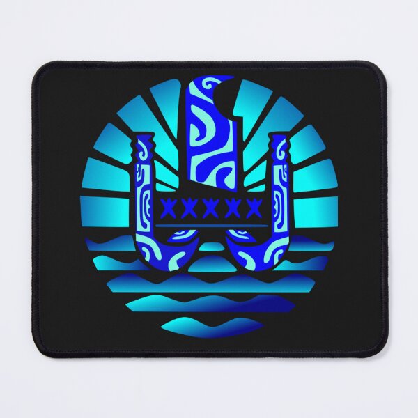 Item preview, Flag of French Polynesia (Blue) designed and sold by Nesian-Tahiti.