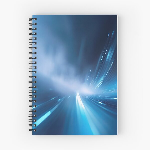 Item preview, Vibrant blue and green light streaks converge, evoking motion and energy designed and sold by homydesign.