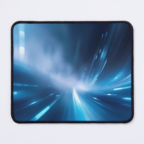 Item preview, Vibrant blue and green light streaks converge, evoking motion and energy designed and sold by homydesign.