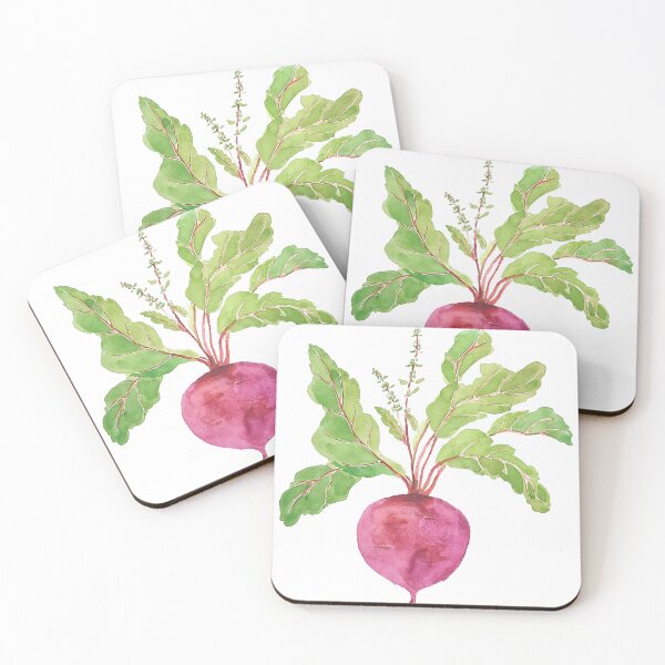 Item preview, one beetroot plants watercolor  designed and sold by ColorandColor.