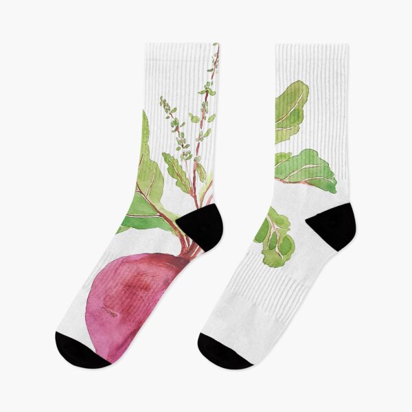 Item preview, one beetroot plants watercolor  designed and sold by ColorandColor.