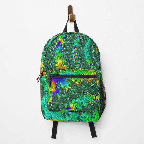 Item preview, Mandelbrot 57 - Vibrant, vivid colorful twisting fractal tunnel receding into the center designed and sold by Draeger0.