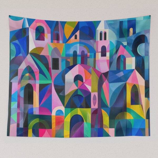 Item preview, Cubist Church  designed and sold by HarperSkye.
