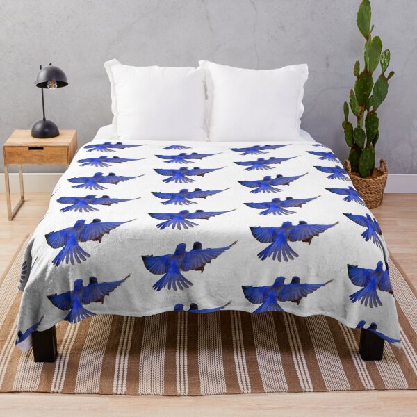 Item preview, Western Bluebirds flying designed and sold by RickClarkPhotos.