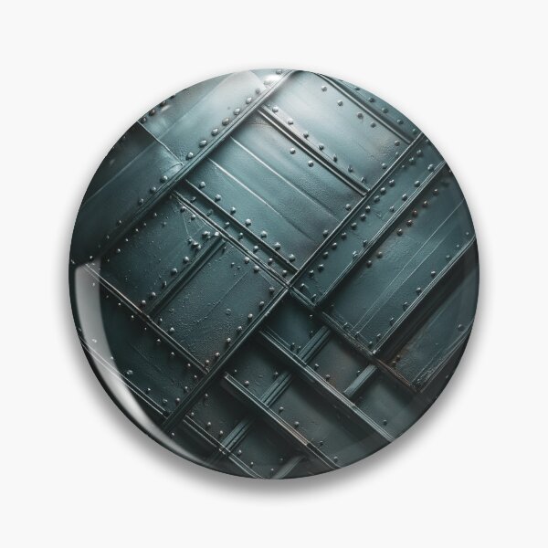 Item preview, Intersecting metallic beams with rivets, showcasing industrial design through symmetry and texture designed and sold by homydesign.