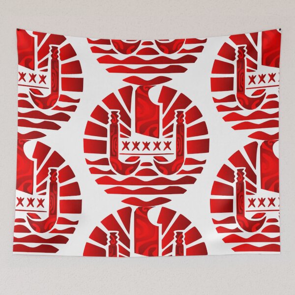 Item preview,  Flag of French Polynesia (red) designed and sold by Nesian-Tahiti.