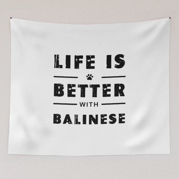 Item preview, Life is better with a Balinese cat designed and sold by artetotal.