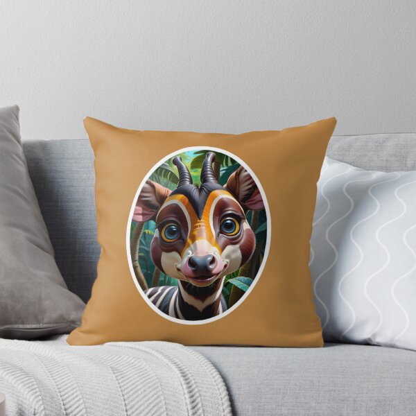 Item preview, Cute African Okapi In The Jungle designed and sold by TheArtOfPat.