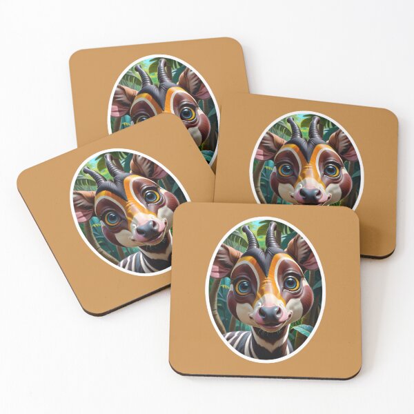 Item preview, Cute African Okapi In The Jungle designed and sold by TheArtOfPat.
