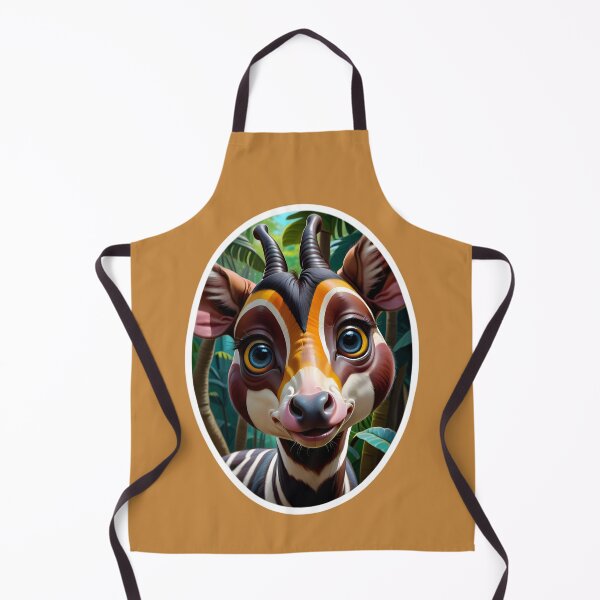 Item preview, Cute African Okapi In The Jungle designed and sold by TheArtOfPat.