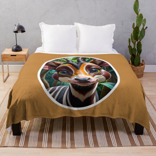 Item preview, Cute African Okapi In The Jungle designed and sold by TheArtOfPat.