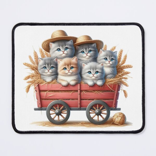 Item preview, Wagon with sweet kittens outfit designed and sold by Clara Fruggeri.