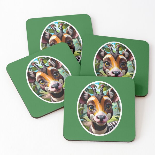 Item preview, Cute African Okapi In The Jungle designed and sold by TheArtOfPat.