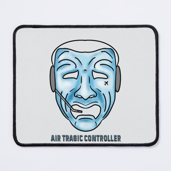 Item preview, Air Tragic Traffic Controller Mask with text  designed and sold by AdventuresOy.