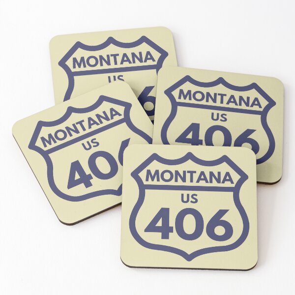 Item preview, Montana 406 (Interstate Sign Design) 03b Blue designed and sold by Gilby-Designs.