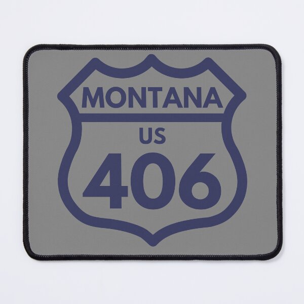 Item preview, Montana 406 (Interstate Sign Design) 03b Blue designed and sold by Gilby-Designs.