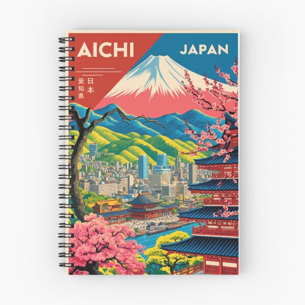 Item preview, Aichi Japan Vintage Travel Tourism  designed and sold by TravelersGems.