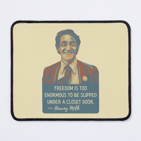 Item preview, Harvey Milk Portrait and Quote designed and sold by Unhinged Heather.