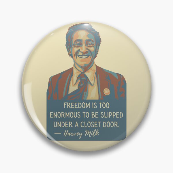 Item preview, Harvey Milk Portrait and Quote designed and sold by Unhinged Heather.