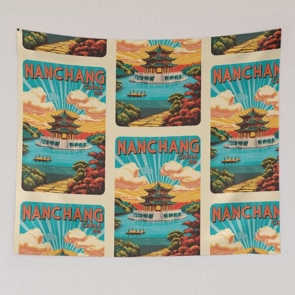 Item preview, Nanchang China Vintage Travel Tourism  designed and sold by TravelersGems.