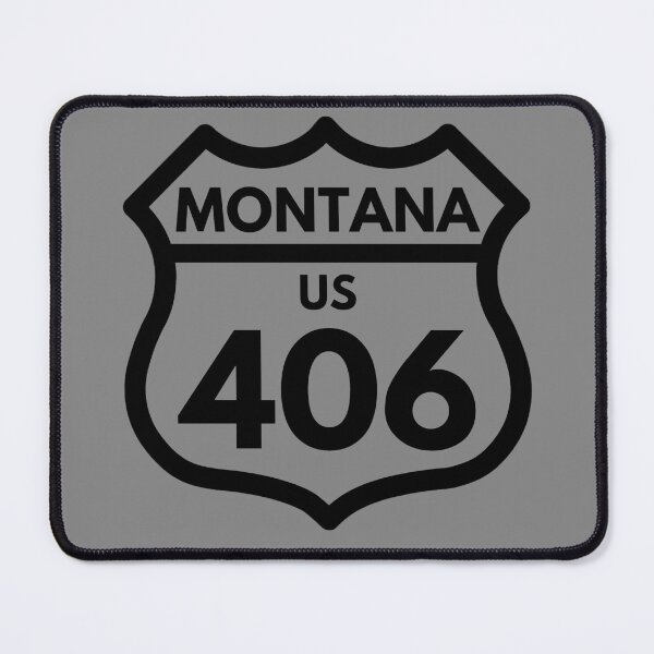 Item preview, Montana 406 (Interstate Sign Design) 03c Black designed and sold by Gilby-Designs.