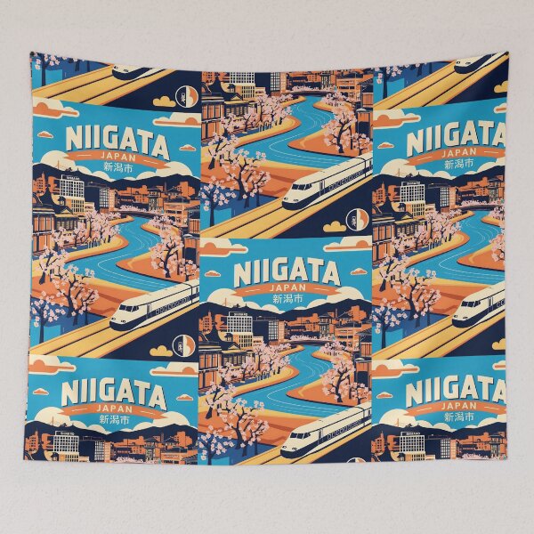 Item preview, Niigata Japan Vintage Travel Tourism  designed and sold by TravelersGems.