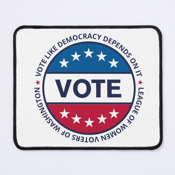 Item preview, Vote Like Democracy Depends on It designed and sold by League of Women Voters of Washington.