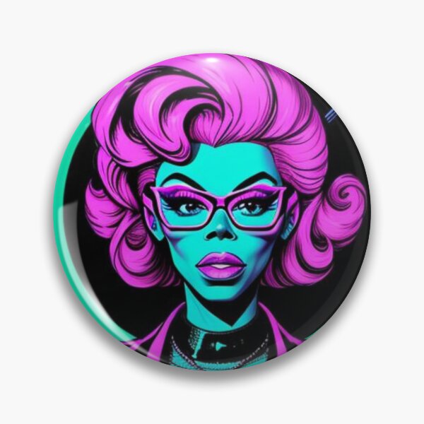 Item preview, Rupaul drag queen designed and sold by RetroThreadedTs.