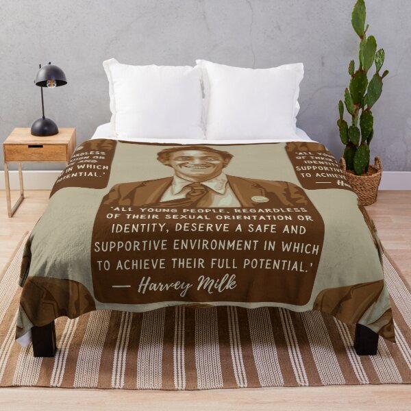 Item preview, Harvey Milk Portrait and Quote designed and sold by Unhinged Heather.