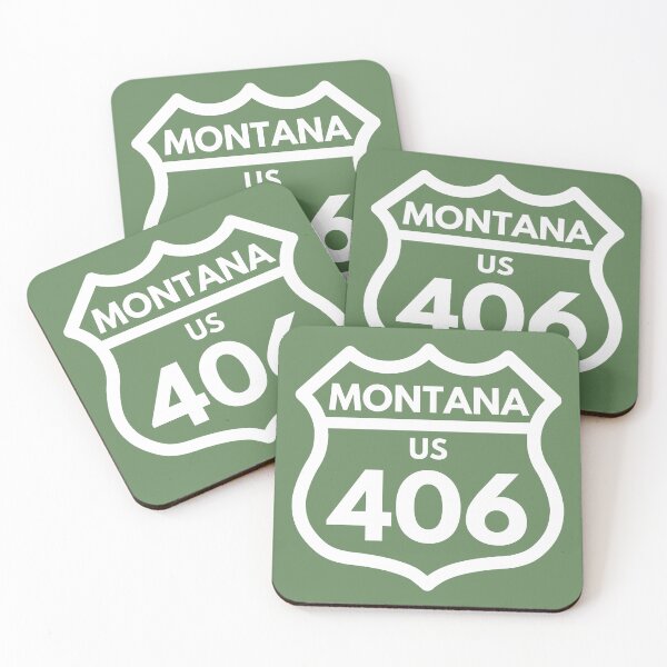 Item preview, Montana 406 (Interstate Sign Design) 03d white designed and sold by Gilby-Designs.
