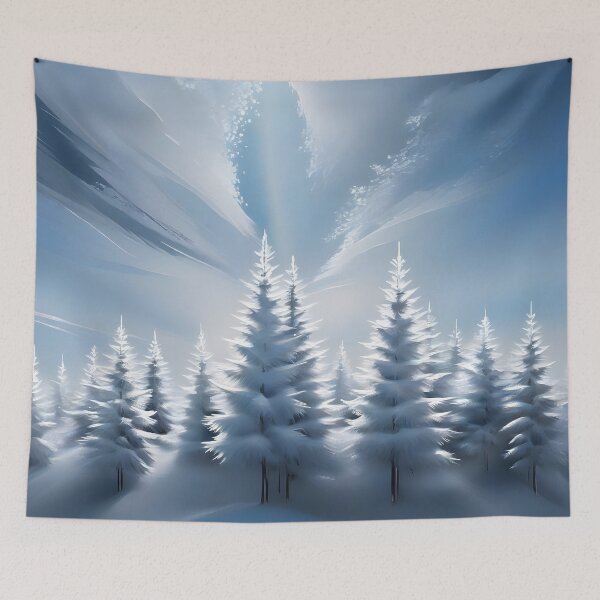 Item preview, Snowy Scenery Cold Snap Tall Trees Serene Setting 1 of 4 designed and sold by Beachy.