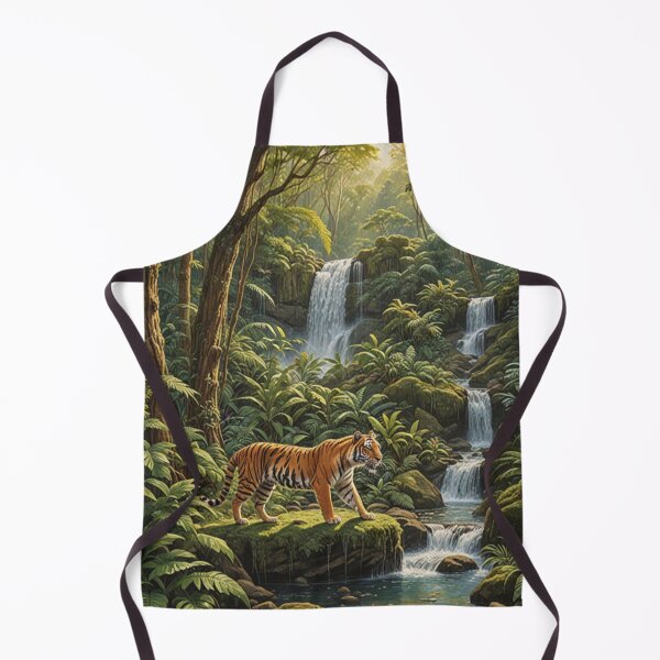 Item preview, Mystical Tiger: Roaming The Jungle Waterfall Paradise designed and sold by EnchantedVista.