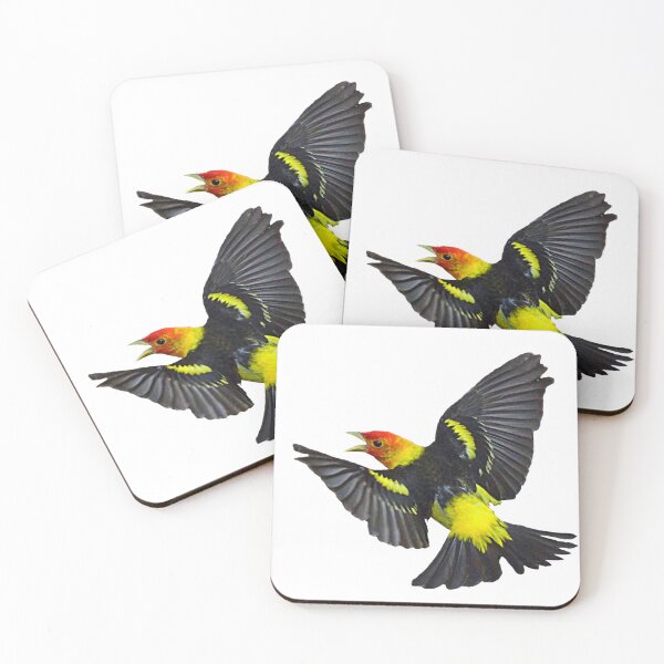 Item preview, Western Tanager flying designed and sold by RickClarkPhotos.