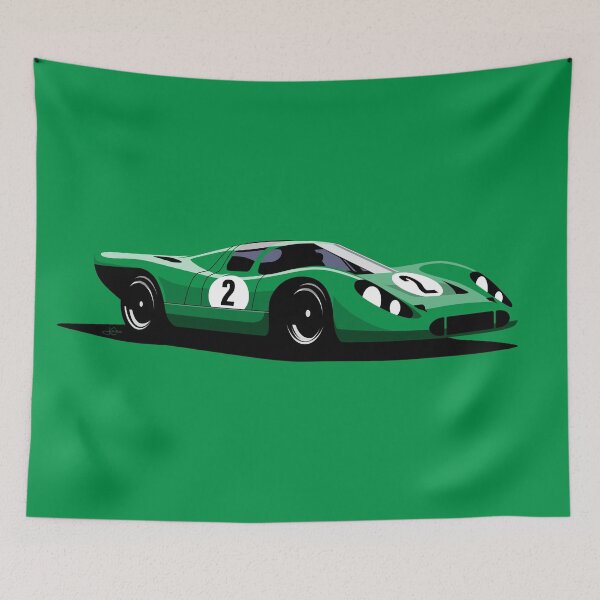 Item preview, Porsche 917 Race Car Illustration designed and sold by blackdogshop.