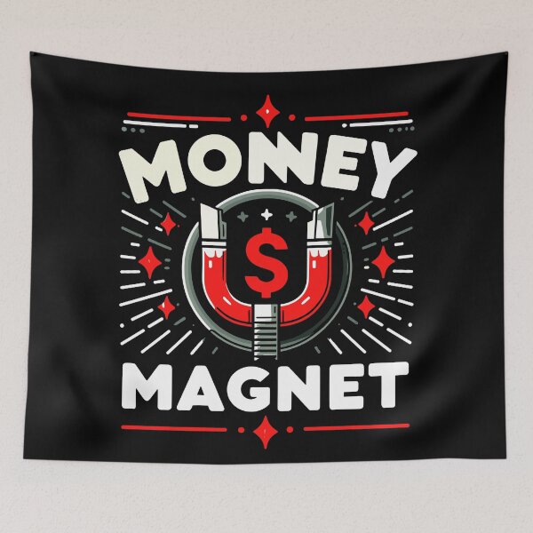 Item preview, Money Magnet Red and White Design designed and sold by Artbyminga.
