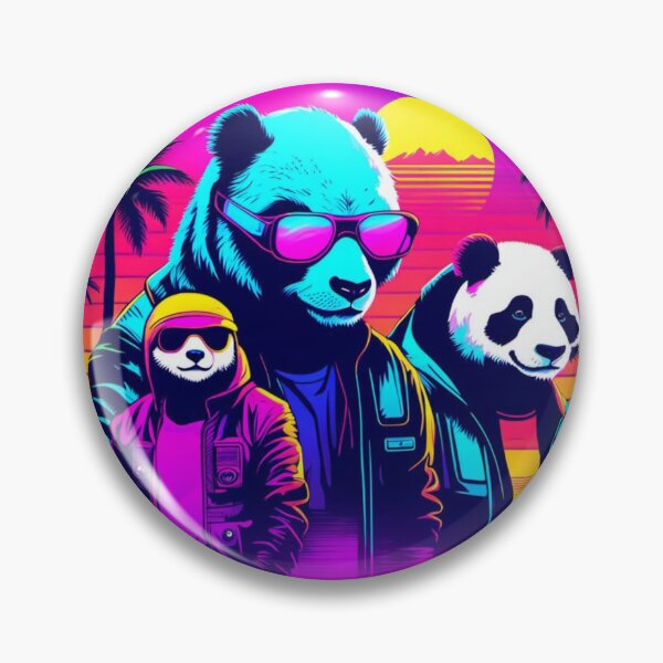 Aperçu de l'œuvre Bande de pandas créée et vendue par RetroThreadedTs.