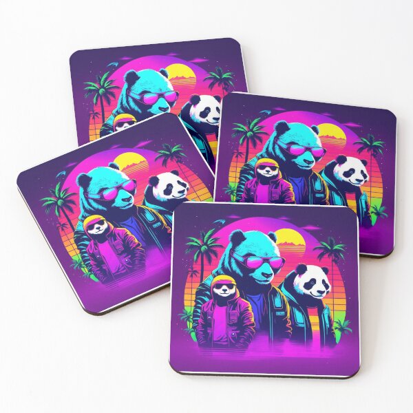 Aperçu de l'œuvre Bande de pandas créée et vendue par RetroThreadedTs.
