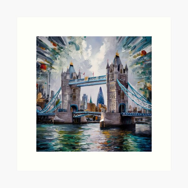 Item preview, Surrealism London Tower Bridge  designed and sold by Coolparrotgirl.
