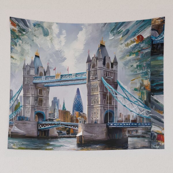 Item preview, Surrealism London Tower Bridge  designed and sold by Coolparrotgirl.