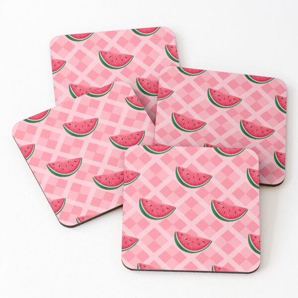 Item preview, Watermelon Pink Plaid - Gingham designed and sold by Saki Desjardins.