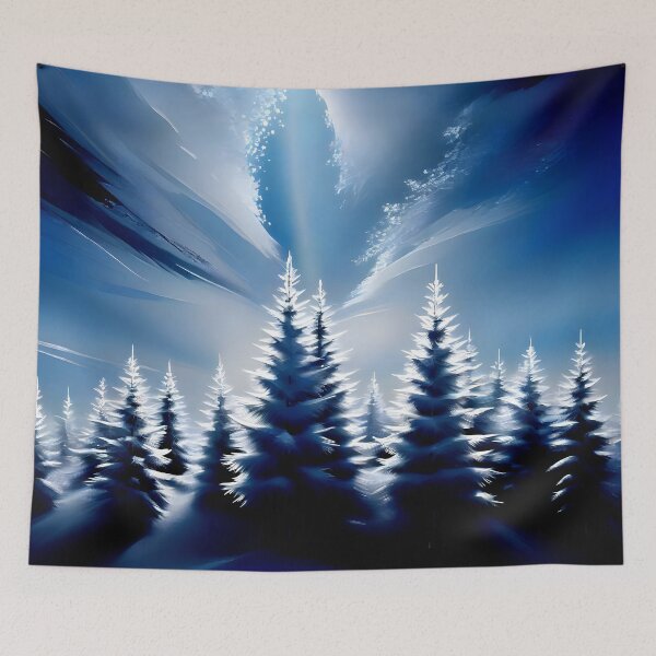 Item preview, Snowy Scenery Cold Snap Tall Trees Serene Setting 2 of 4 designed and sold by Beachy.