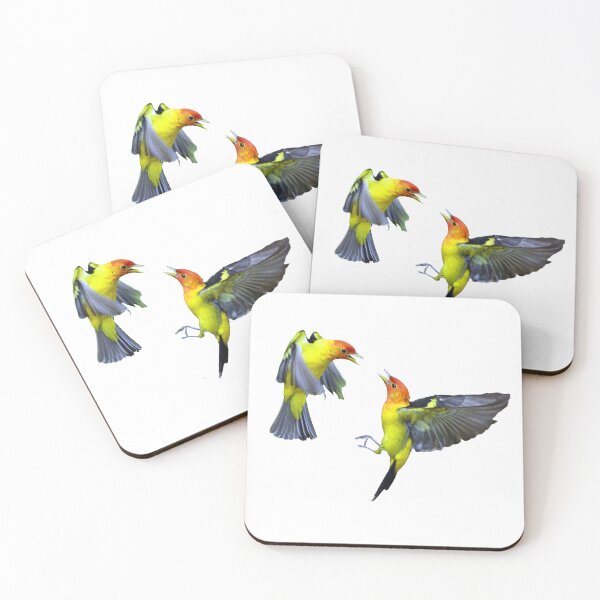 Item preview, Western Tanagers fighting designed and sold by RickClarkPhotos.