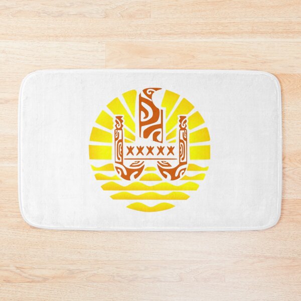 Item preview, Flag of French Polynesia (yellow) designed and sold by Nesian-Tahiti.
