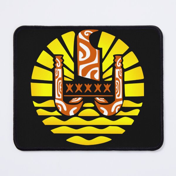 Item preview, Flag of French Polynesia (yellow) designed and sold by Nesian-Tahiti.