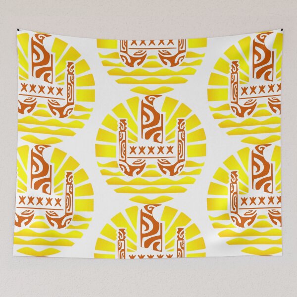 Item preview, Flag of French Polynesia (yellow) designed and sold by Nesian-Tahiti.