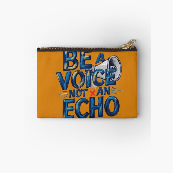 Item preview, "Be a Voice Not an Echo" Life Quote Typography designed and sold by redask2me.