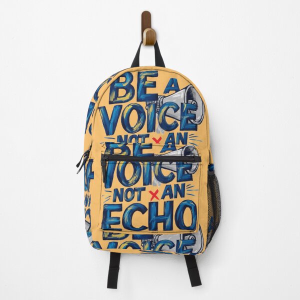 Item preview, "Be a Voice Not an Echo" Life Quote Typography designed and sold by redask2me.