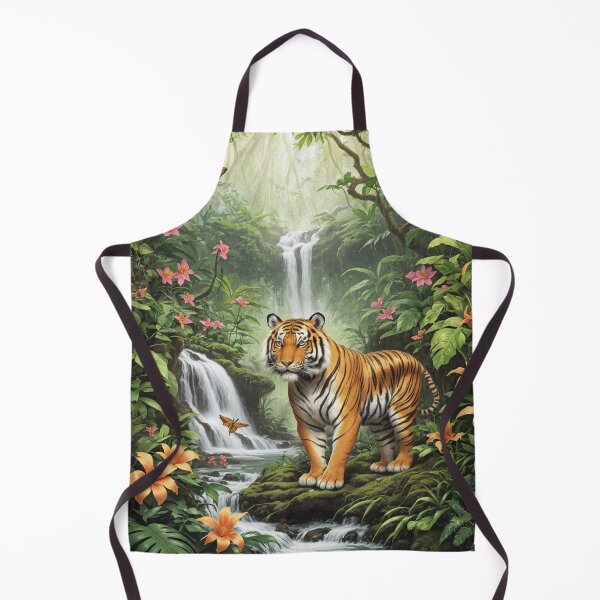 Item preview, Enchanted Tiger: Journey Through The Tropical Waterfall Haven designed and sold by EnchantedVista.